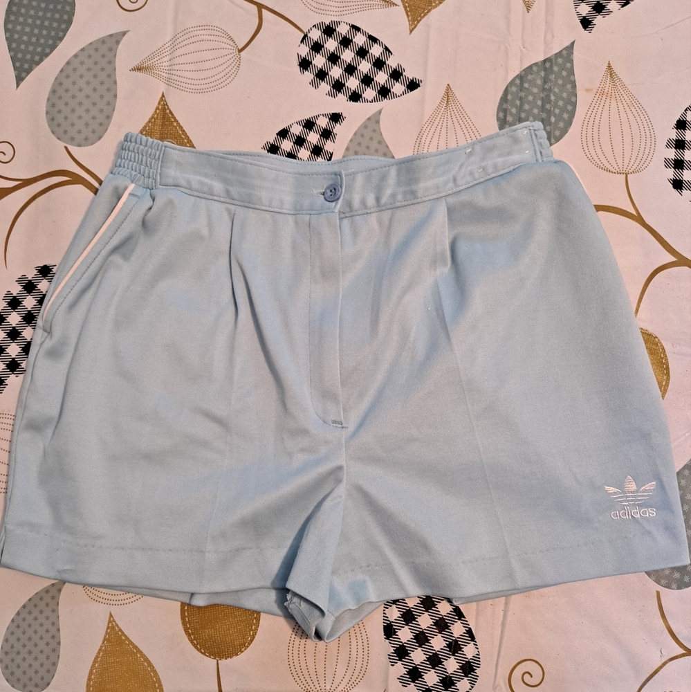 Vintage Adidas Powder Blue Shorts